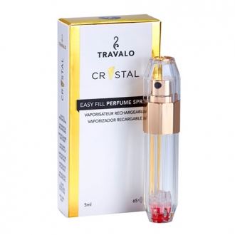 Travalo Crystal HD refillable perfume sprayer 5 ml Zlatá