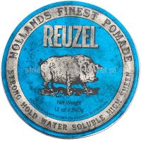 REUZEL Styling Blue Pomade Strong Hold pomáda na vlasy se středním zpevněním a leskem pro muže (1)