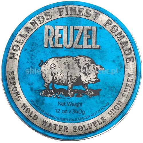 REUZEL Styling Blue Pomade Strong Hold pomáda na vlasy se středním zpevněním a leskem pro muže