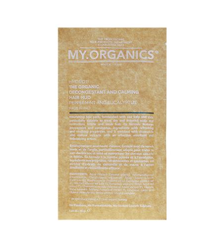 MY.ORGANICS The Organic Decongestant And Calming Hair Mud vlasový zábal 12 x 40 g