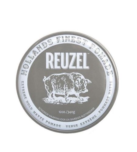 REUZEL Styling Grey Pomade Extreme Hold pomáda na vlasy pro muže 340g / pomačkaný obal