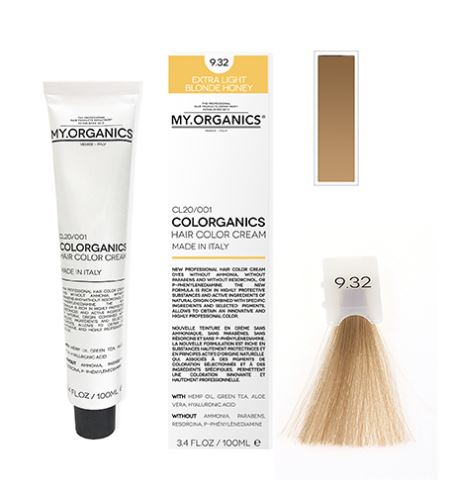 MY.ORGANICS Colorganics barva 100 ml 9.32 Extra Light Blonde Honey