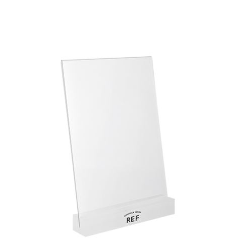 Ref Stockholm Plexi Sign Holder Logo A5 plexi stojan