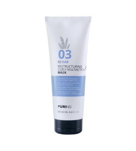 PURING 03 Rehab Restructuring Curly Multi Action Mask intenzivní hydratační maska pro kudrnaté, vlnité a krepaté vlasy