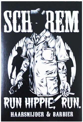 REUZEL Sticker - Run Hippie Run nálepka