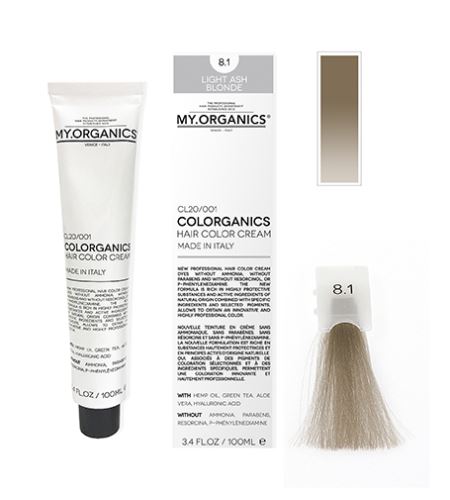 MY.ORGANICS Colorganics barva 100 ml 8.1 Light Ash Blonde