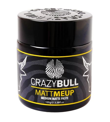 CrazyBull MattMeUp Matte Paste matná stylingová pasta se střední fixací 100 g