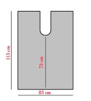 Inebrya Disposable Gowns plastové jednorázové pláštěnky 113x73x83 cm (1)