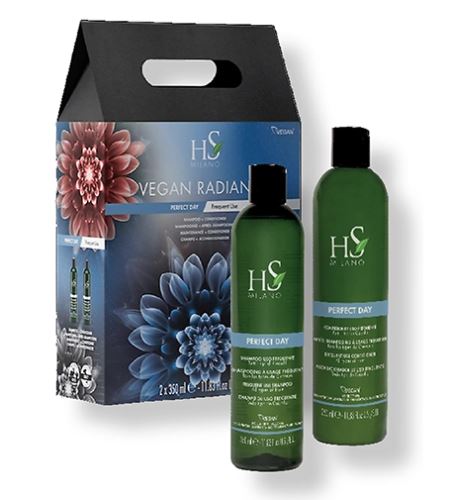HS Milano Vegan Radiance Daily Use sada Frequent Use Shampoo 350 ml + Frequent Use Conditioner 350 ml