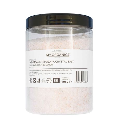 MY.ORGANICS The Organic Himalaya Crystal Salt With Levander, Pine and Lemon himálajská krystalická sůl s levandulí, borovicí a citronem 1000 g