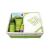 Little Green Baby Bundle Basket dárková sada (šampon a sprchový gel pro miminka 240 ml + výživné tělové mléko pro miminka 180 ml + zklidňující balzám 13g + ručník s kapucí pro miminka + zklidňující polštářek)