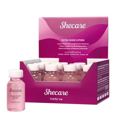 Inebrya SHECARE Extra Shine Lotion kondicionér pro okamžité rozzáření 12 x 12 ml