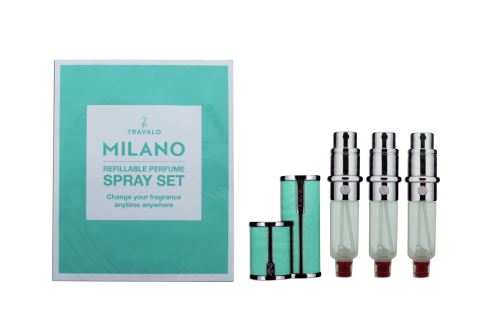 Travalo Milano Spray Set refillable perfume sprayer 5 ml vodní