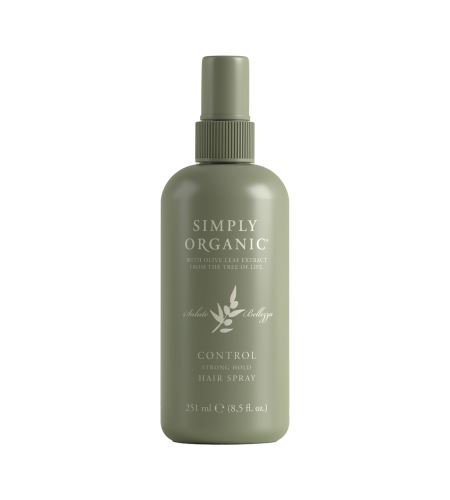 Simply Organic Control Strong Hold Hair Spray přírodní lak na vlasy se silnou fixací 251 ml