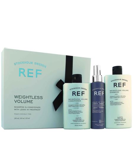 Ref Stockhom Weightless Volume Gift SET (Shampoo 285ml + Conditioner 245ml + Serum 125ml)
