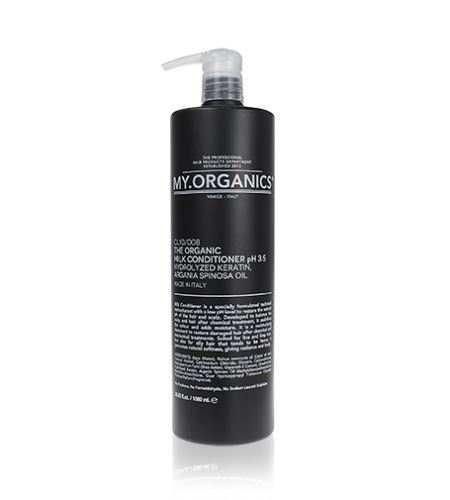 MY.ORGANICS The Organic Milk Conditioner pH3,5 Hydrolyzed Keratin, Argania Spinosa Oil kondicionér pro jemné vlasy 1000 ml