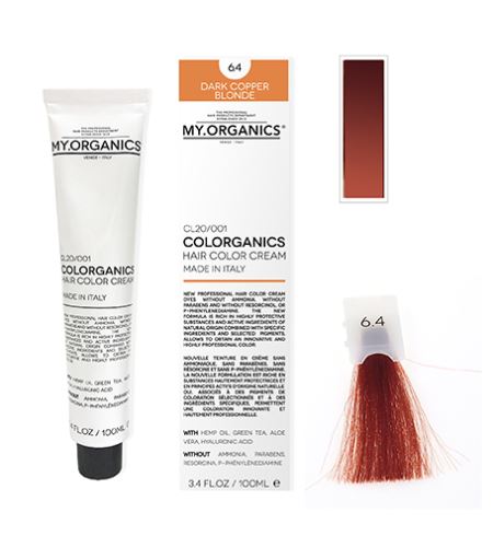 MY.ORGANICS Colorganics barva 100 ml 6.4 Dark Copper Blonde