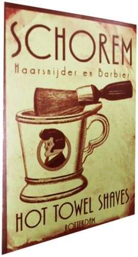 REUZEL Schorem Hot Towel Shaves nálepka
