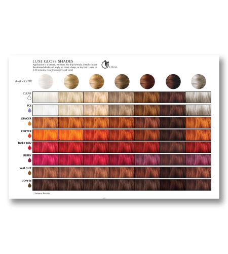 Ecru New York Luxe Gloss Shade Chart Professional fotografický vzorník