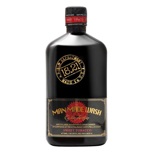 18.21 Man Made Anti-Flake Wash Sweet Tobacco 2v1 šampon a kondicionér proti lupům 473 ml