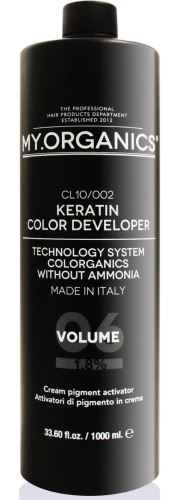 MY.ORGANICS Keratin Color Developer 6Vol vyvíjač farby 1000 ml