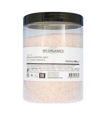 MY.ORGANICS The Organic Himalaya Crystal Salt With Cypress And Tarragon himálajská krystalická sůl s cypřišem a estragonem 1000 g
