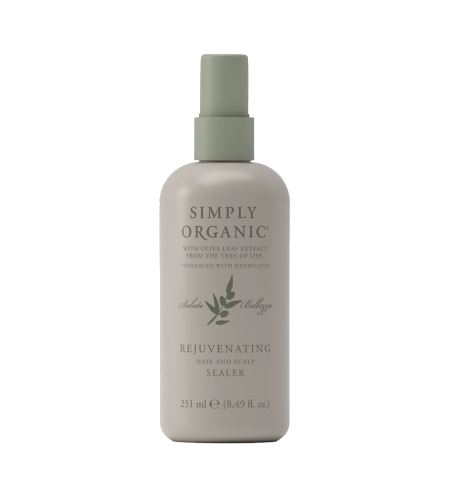 Simply Organic Rejuvenating Hair & Scalp Sealer Spray obnovující bezoplachový kondicionační sprej s kyselým pH 251 ml