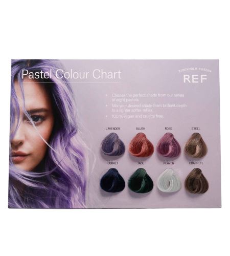 Ref Stockholm Pastel Colour Chart - 8 colours vlasový vzorník