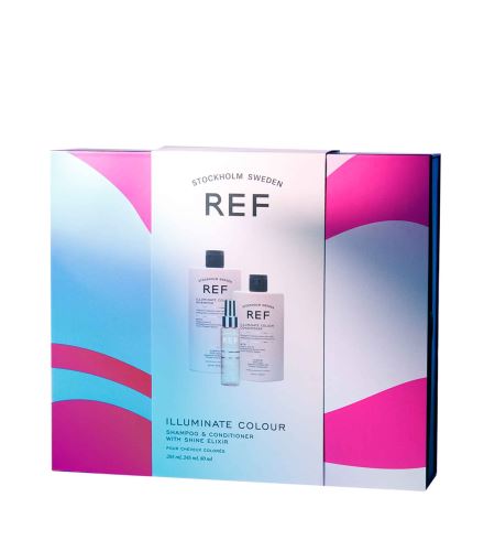 Ref Stockhom Illuminate Colour Gift Box dárková sada Illuminate Colour šampon pro barvené vlasy 285 ml + Illuminate Colour kondicionér pro barvené vlasy 245 ml + Shine Elixir 80ml