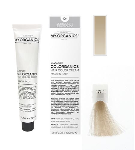 MY.ORGANICS Colorganics barva 100 ml 10.1 Ultra Light Ash Blonde