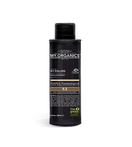 MY.ORGANICS My.Colors Hair Color Oil olejová barva na vlasy 200 ml 9.3 Very Light Golden Blonde