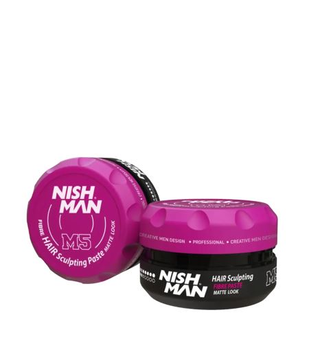 NISHMAN Fibre Hair Sculpting Matte Look M5 matná stylingová pasta 132 g