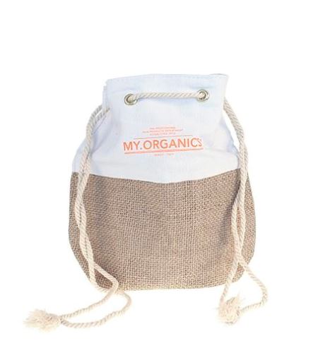 MY.ORGANICS My.Tan necesér juta/plátno 20 x 20 cm