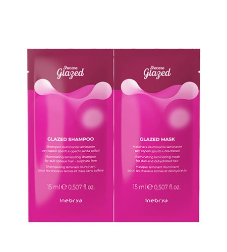 Inebrya Shecare Glazed Shampoo 15 ml + Mask 15 ml sada vzorků