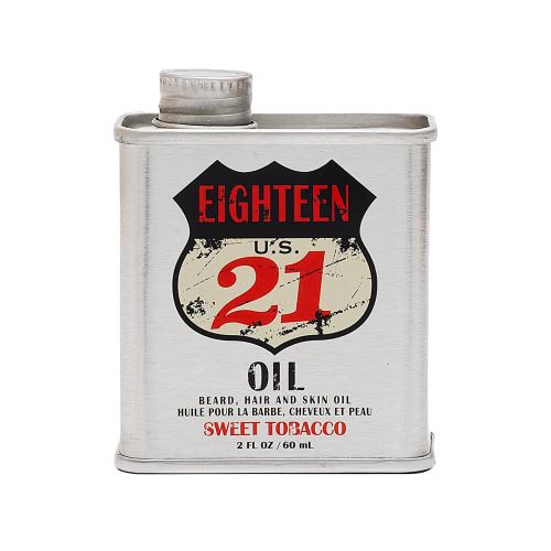 18.21 Man Made Beard, Hair & Skin Oil Sweet Tobacco víceúčelový olej pro vousy 60 ml