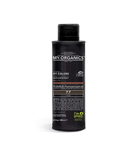 MY.ORGANICS My.Colors Hair Color Oil olejová barva na vlasy 200 ml 7.7 Teak