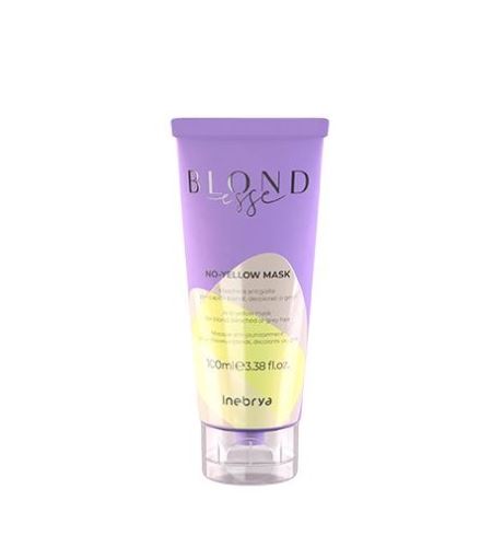 Inebrya Blondesse No-Yellow Mask maska proti žlutým odleskům na blond, odbarvené nebo šedé vlasy 100 ml