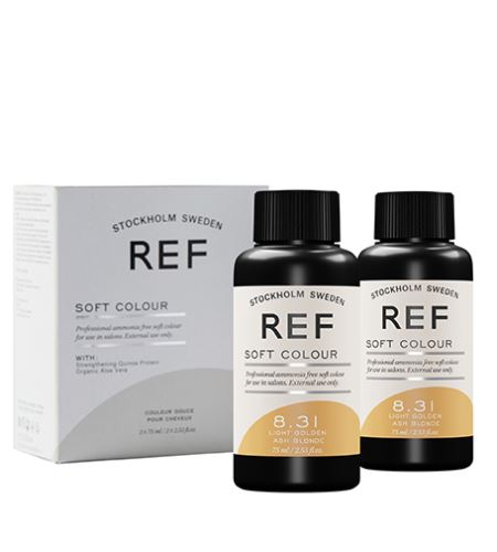 Ref Stockholm Soft Colour 2x75ml 8.31 Light Golden Ash Blonde