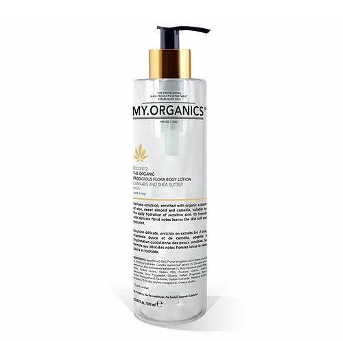 MY.ORGANICS The Organic Prodigious Flora Body Lotion Cannabis and Shea Butter tělové mléko s konopím a bambuckým máslem 500 ml