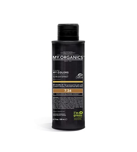 MY.ORGANICS My.Colors Hair Color Oil olejová barva na vlasy 200 ml 7.34 Golden Blonde Honey