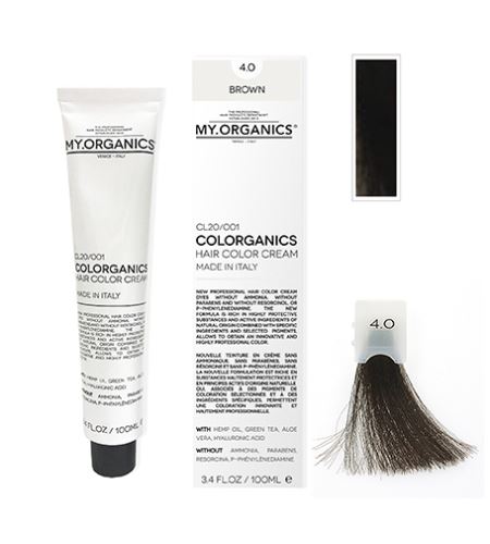 MY.ORGANICS Colorganics barva 100 ml 4.0 Brown