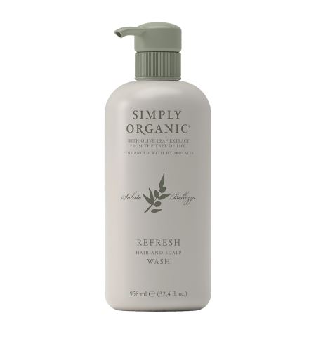 Simply Organic Refresh Hair & Scalp Wash detoxikační a vyvažující šampon