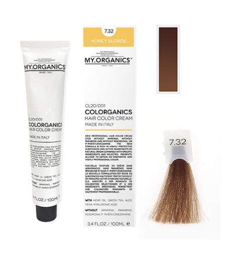 MY.ORGANICS Colorganics barva 100 ml 7.32 Honey Blonde