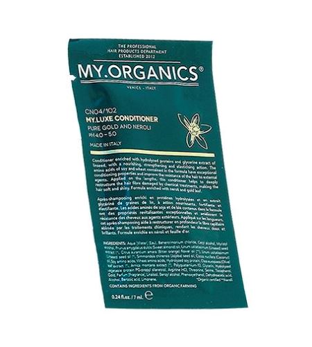 MY.ORGANICS My.Luxe exkluzivní přírodní kondicionér se zlatem a neroli 7 ml vzorek