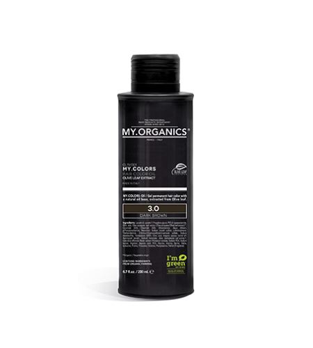MY.ORGANICS My.Colors Hair Color Oil olejová barva na vlasy 200 ml 3.0 Dark Brown