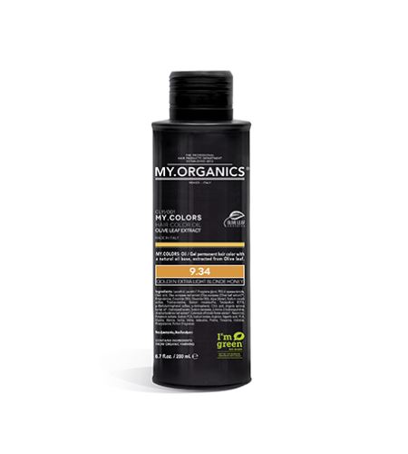 MY.ORGANICS My.Colors Hair Color Oil olejová barva na vlasy 200 ml 9.34 Golden Extra Light Blonde Honey