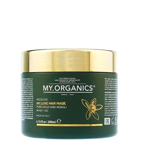 MY.ORGANICS My.Luxe exkluzivní přírodní maska se zlatem a neroli 200 ml