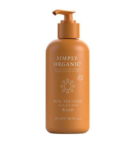 Simply Organic Sun-Tection Hair & Body Wash šampon a sprchový gel po opalování (2v1) 251 ml