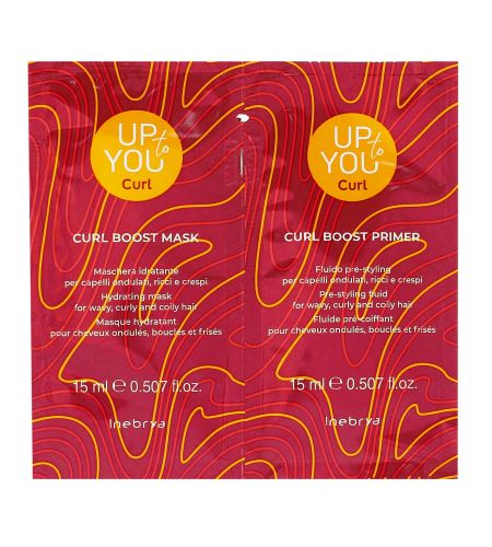 Inebrya Up To You Curl Boost Mask + Primer vzorek 2x15 ml