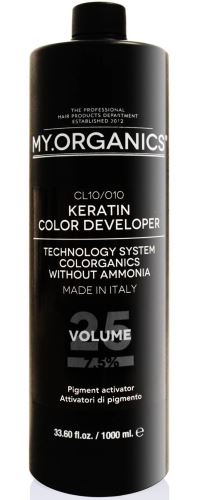 MY.ORGANICS Keratin Color Developer 25Vol vyvíječ barvy 1000 ml